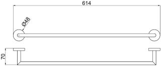 Полотенцедержатель Allen Brau Priority 6.31011-BN Никель брашированный